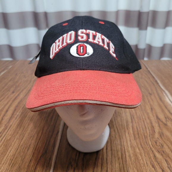 Ohio State Buckeyes Hat Cap Adult Black Red Adjustable Donegal Bay - Picture 1 of 10